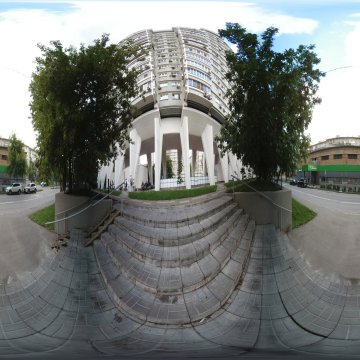 Лесенка к «Дому авиаторов». «Дом на ножках». Беговая улица. Москва. Июль 2025.