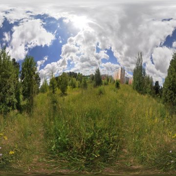 Вид на костёл. Урочище Форт. Беларусь. Гродно. 2017.
