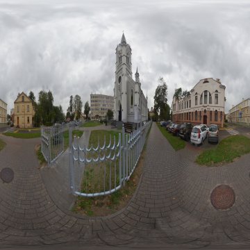 Кирха святого Иоанна. Гродно. Академическая ул. Ноябрь 2023.